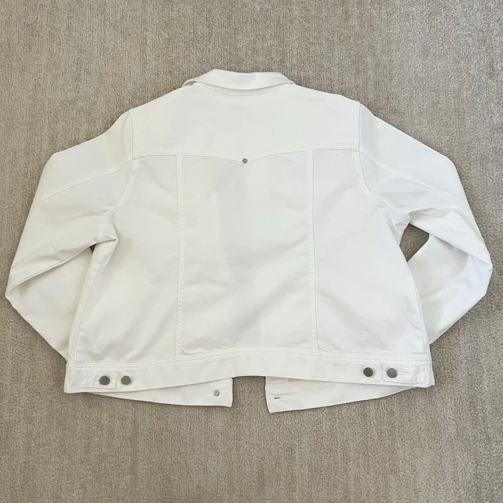 Liverpool White Denim Jeans Jacket 2X - Picture 4 of 12